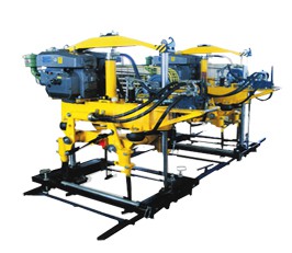YD-22型液壓搗固機(jī),雙導(dǎo)柱框架結(jié)構(gòu)，單缸升降方式